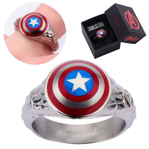 Captain America 3D Shield Ring